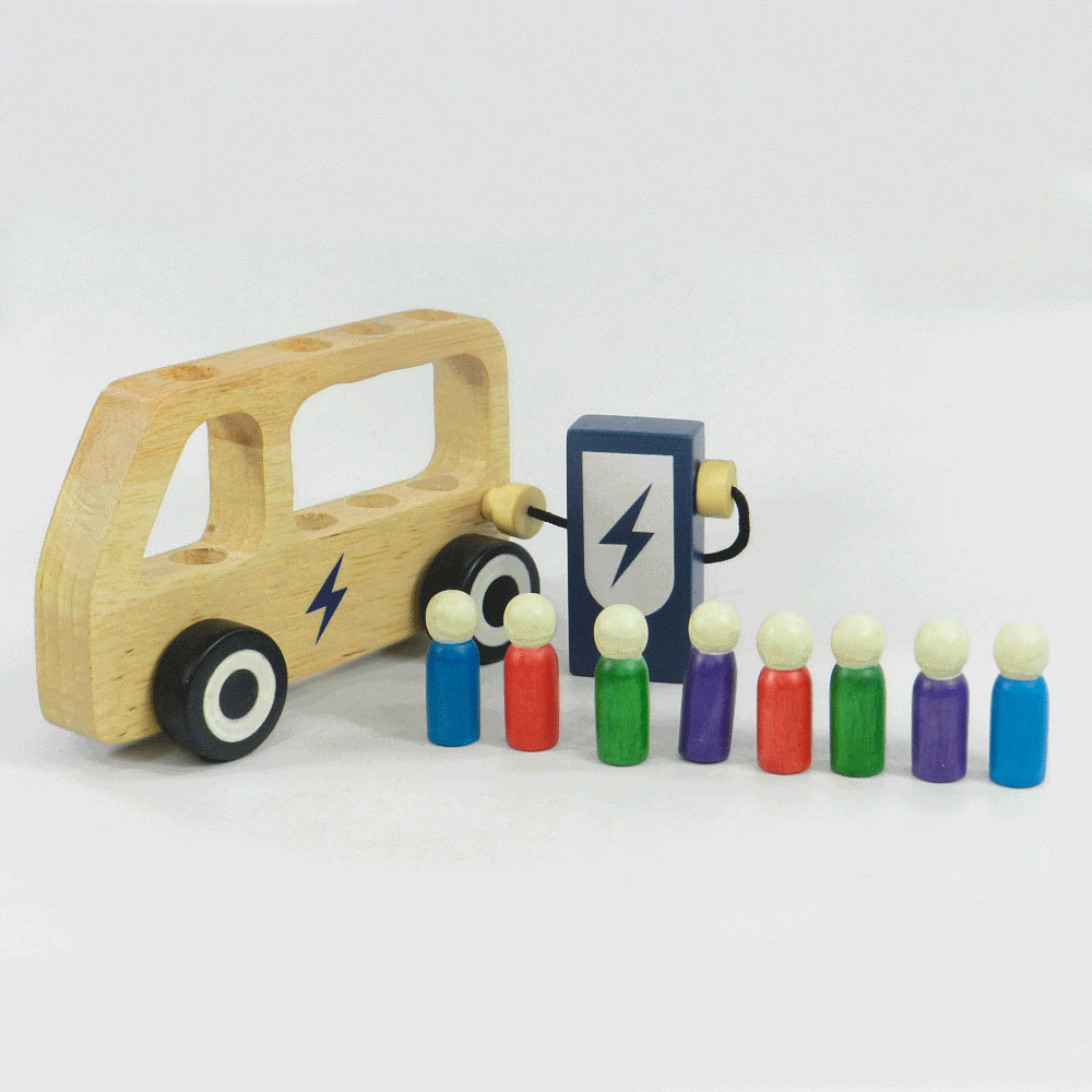 Playbox Wooden Double Decker Bus