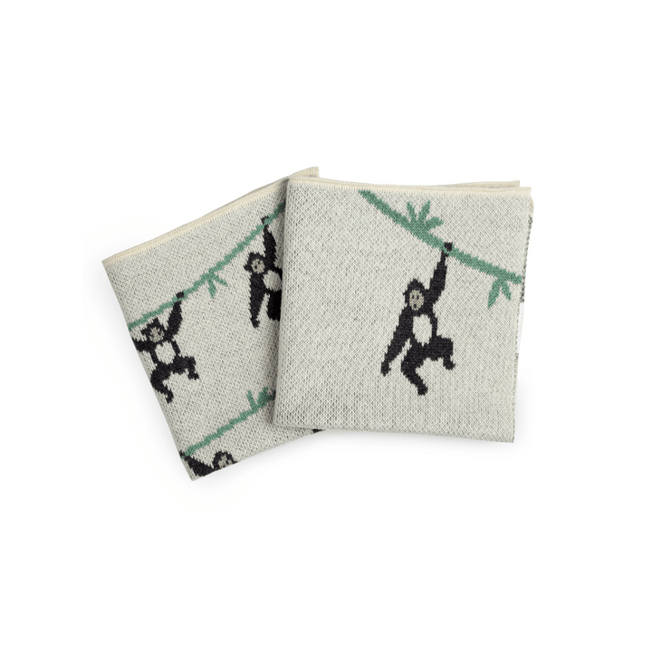The Baby Trunk Napkin - Monkey (Set of 2)