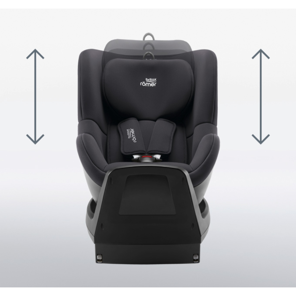 Britax Dualfix Plus Car Seat, Birth to 4 years - Midnight Grey