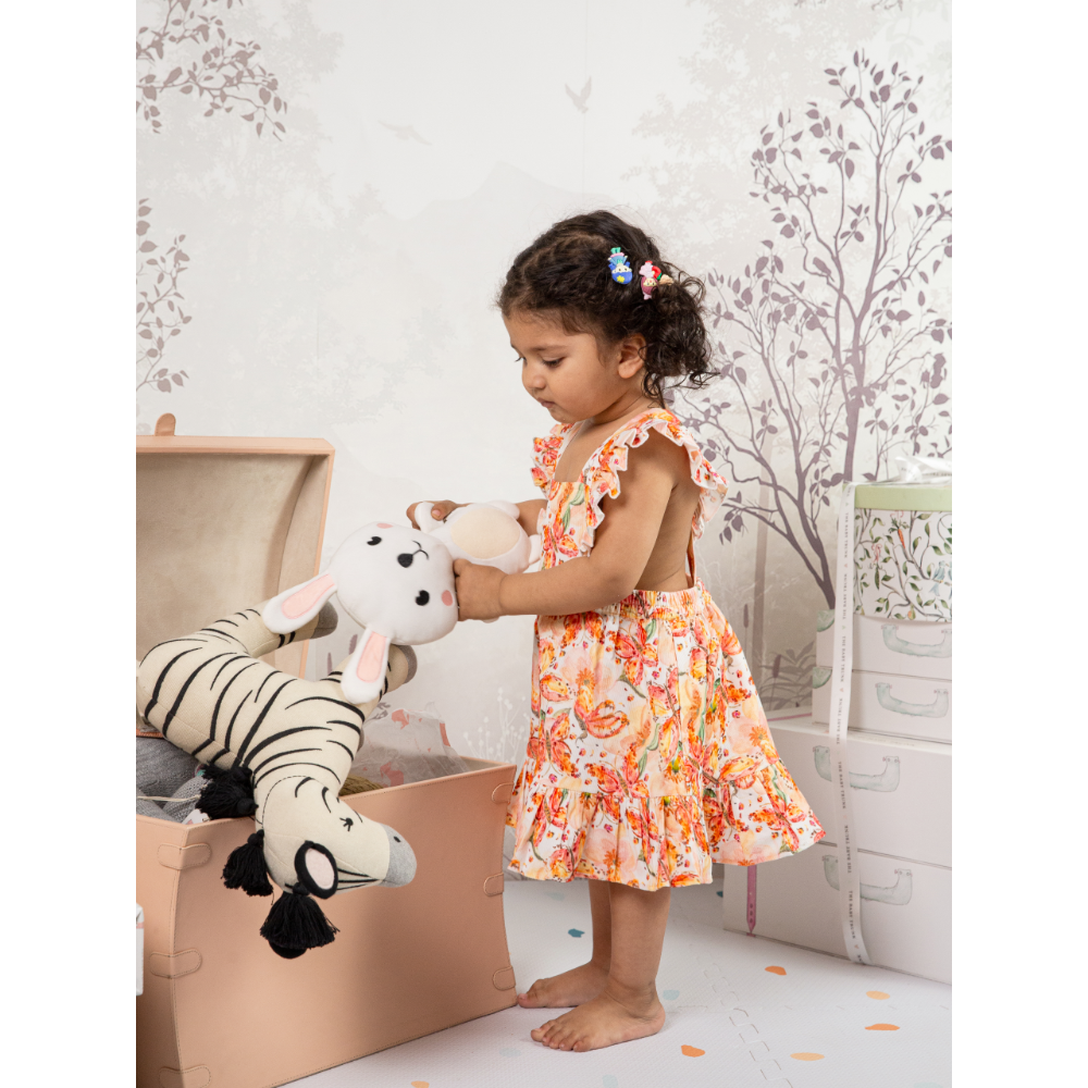 The Baby Trunk Pinafore Dress - Butterfly