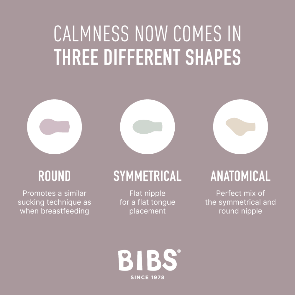 BIBS Couture Latex Anatomical Pacifier, Size 1 - Sage Glow/Cloud Glow(Pack of 2)