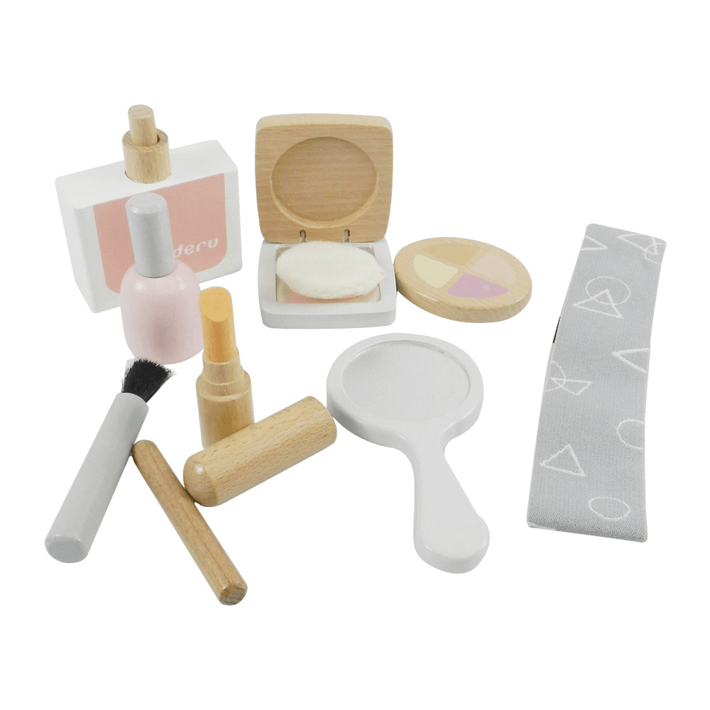 Playbox Glam it Up - Wooden Makeup Set - 10 Pcs