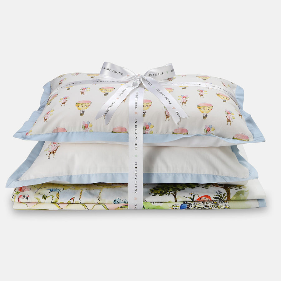 The Baby Trunk Bedding Set - Bedsheet, Dohar & Pillow Cover