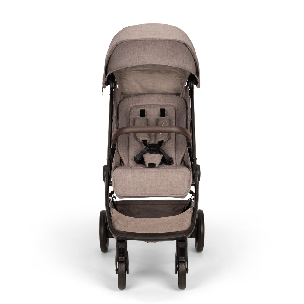 Nuna TRVL LX Cabin Friendly Baby Stroller & Pipa Urbn Car Seat Travel System - Stroller Features (One Hand Fold, Upto 22 Kg)-Car Seat Features (Baseless ISOFIX, Side Impact Protection, Upto 13 Kg)-Cedar