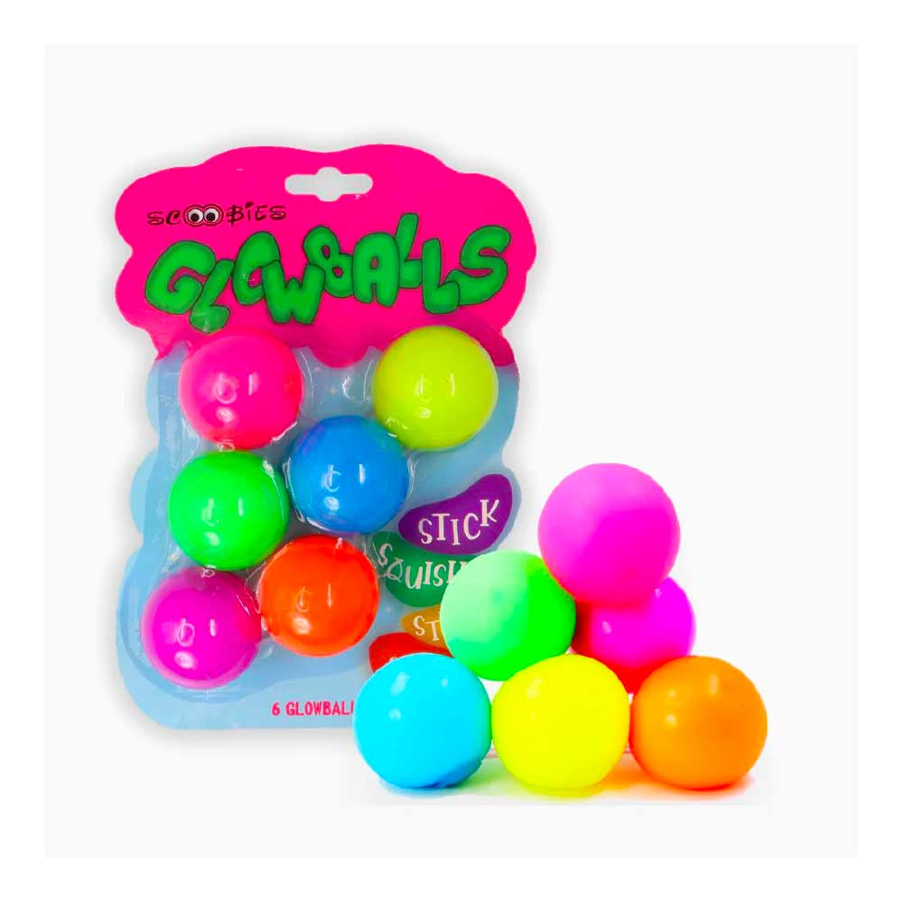 Scoobies Glowballs - 6 Vibrant Colours