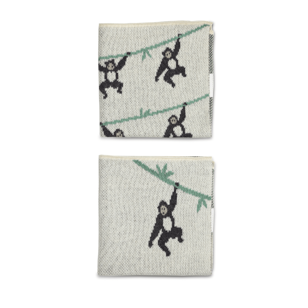 The Baby Trunk Napkin - Monkey (Set of 2)