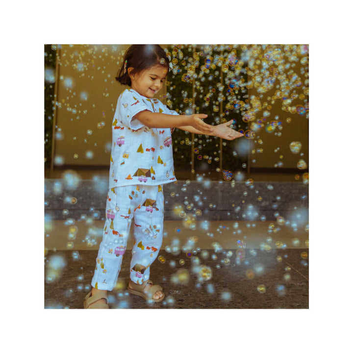 Dulaar Organic Muslin Joggers Set