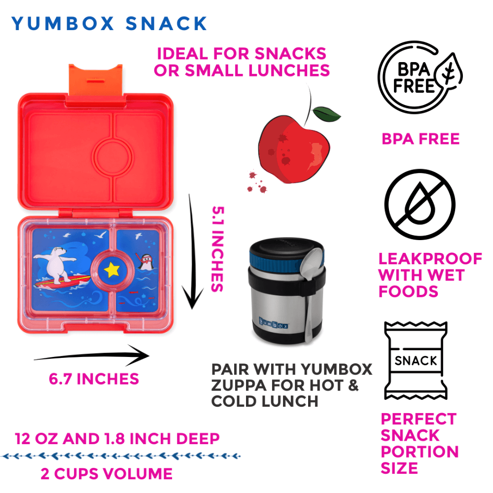 Yumbox Roar Red Yumbox Snack - Polar Bear