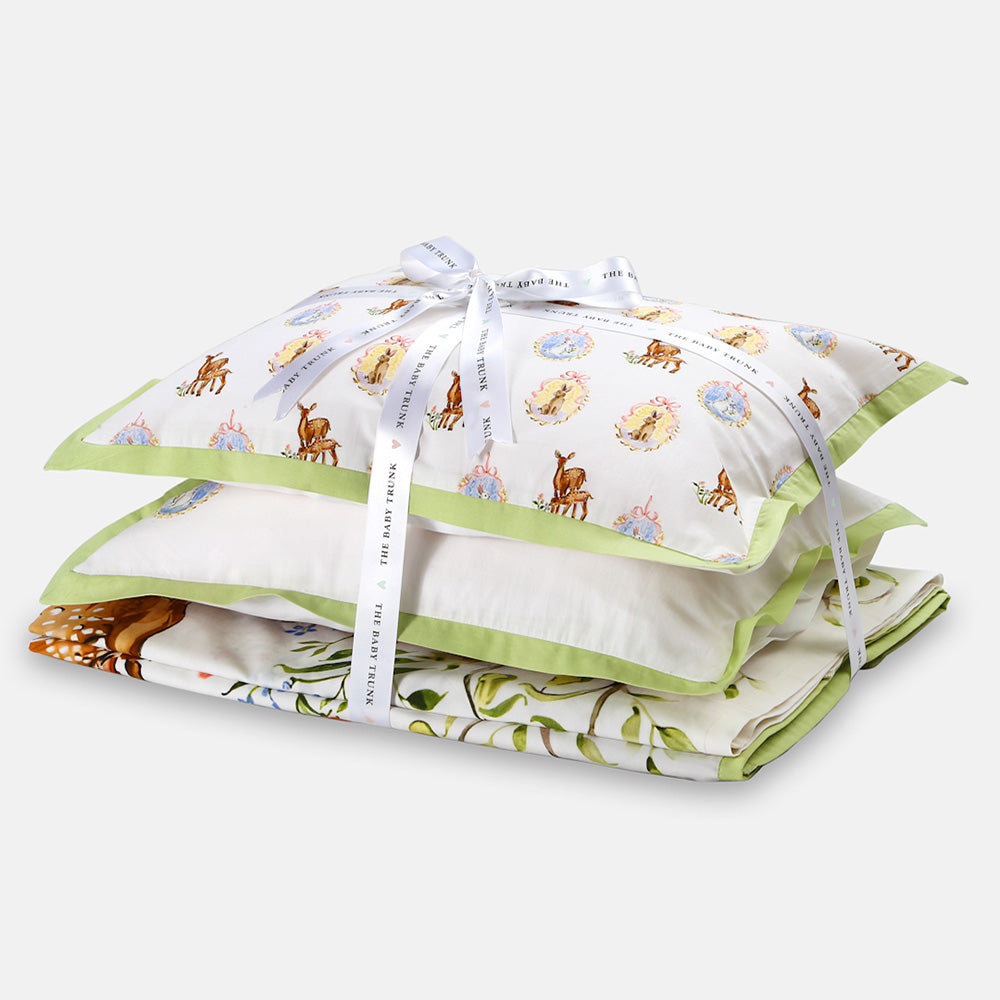 The Baby Trunk Bedding Set - Bedsheet, Dohar & Pillow Cover