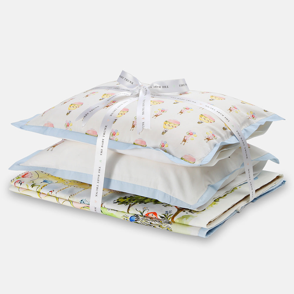 The Baby Trunk Bedding Set - Bedsheet, Dohar & Pillow Cover