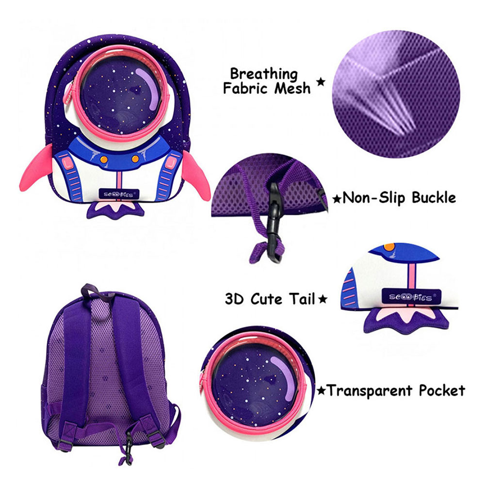 Scoobies Rocket Toddler Bag - Purple