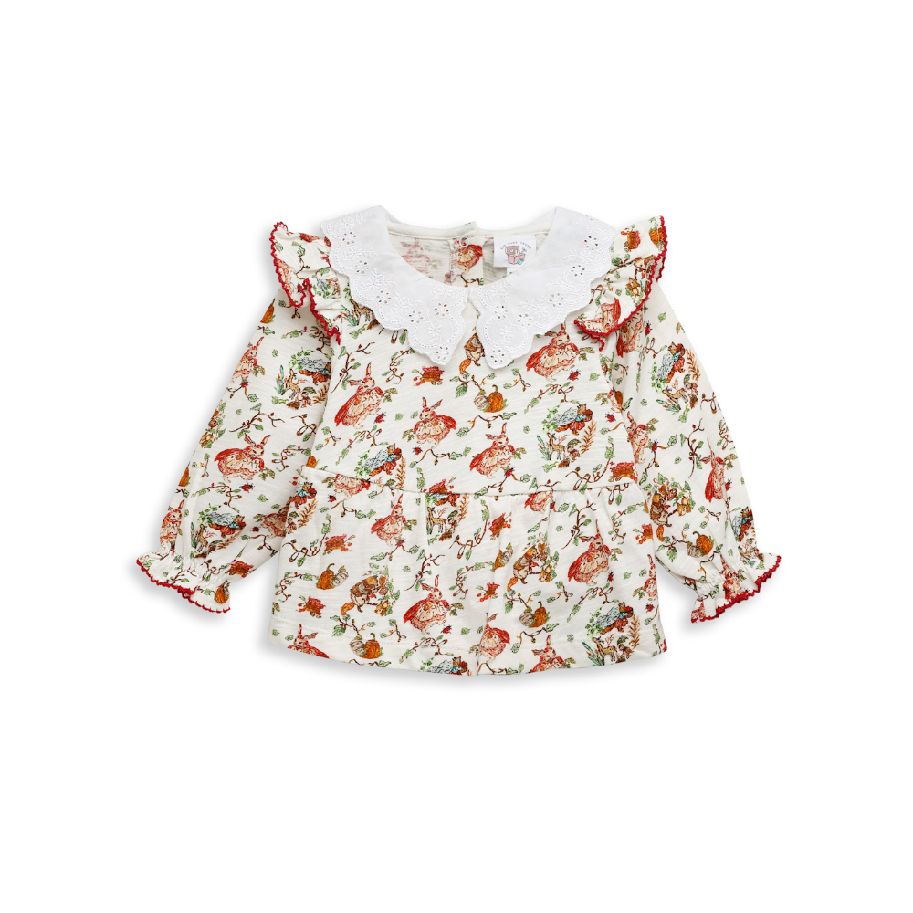 The Baby Trunk Broderie Co-ord Set - Red Riding Hood
