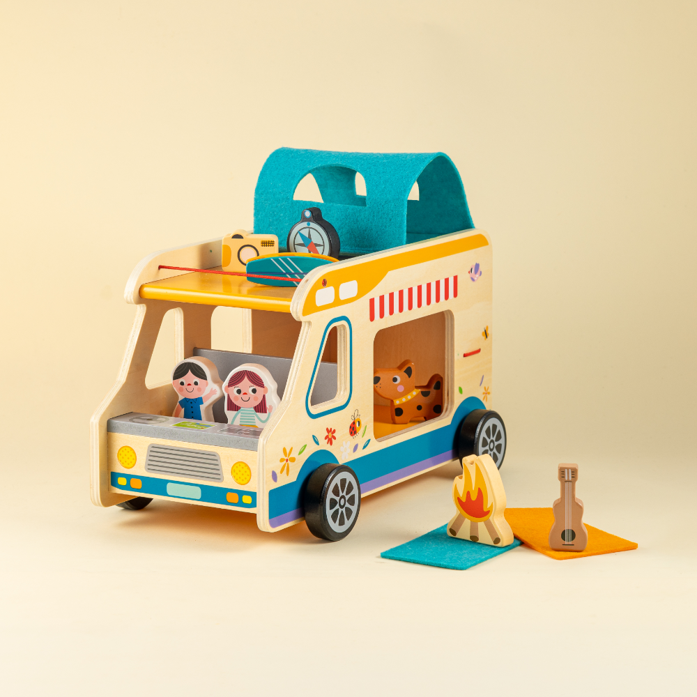 Playbox Little Camper Wooden Camping Toy Set for Kids