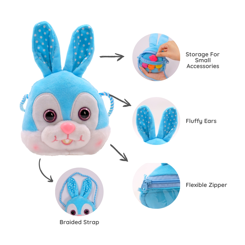 Scoobies Bunny Cozy - Cute Plush Pouch for Kids
