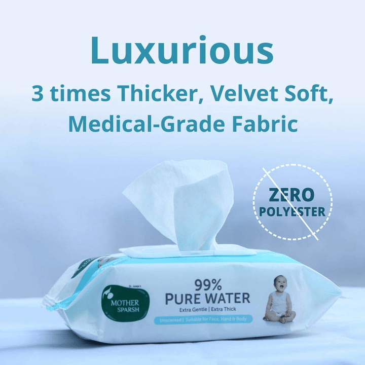 Mother Sparsh 99% Unscented Pure Water Baby Wipes