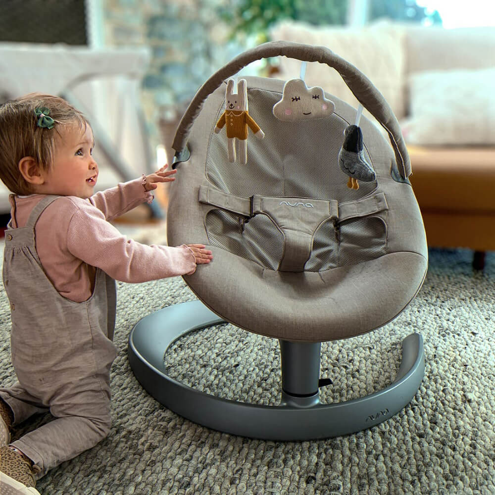 Nuna Leaf Grow Bouncer & Toddler Chair with Toy Bar