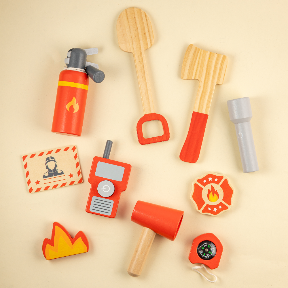 Playbox Wooden Marshall's Fire Rescue Tool Kit - 11 Pcs