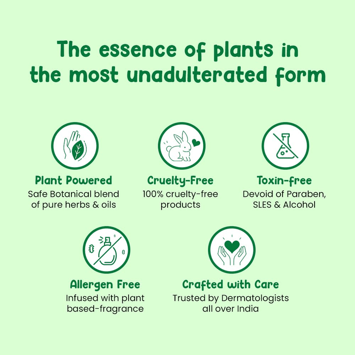 Mother Sparsh Natural Baby Liquid Cleanser 175 ml (Pack of 2)