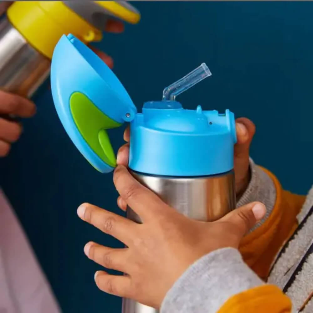 B.Box Insulated Drink Bottle Replacement Straw Top - Set of 2