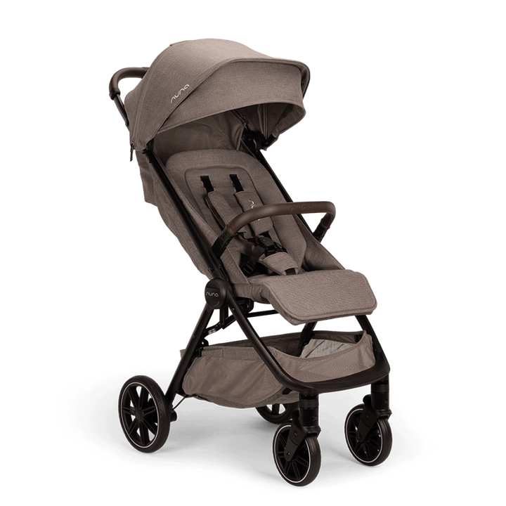 Nuna TRVL LX Cabin Friendly Baby Stroller & Pipa Urbn Car Seat Travel System - Stroller Features (One Hand Fold, Upto 22 Kg)-Car Seat Features (Baseless ISOFIX, Side Impact Protection, Upto 13 Kg)-Cedar