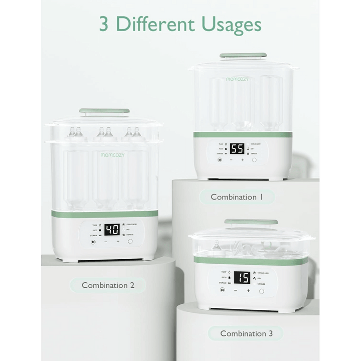 Momcozy Sterilizers & Warmer 8 in 1 Sterilizer and Dryer - White