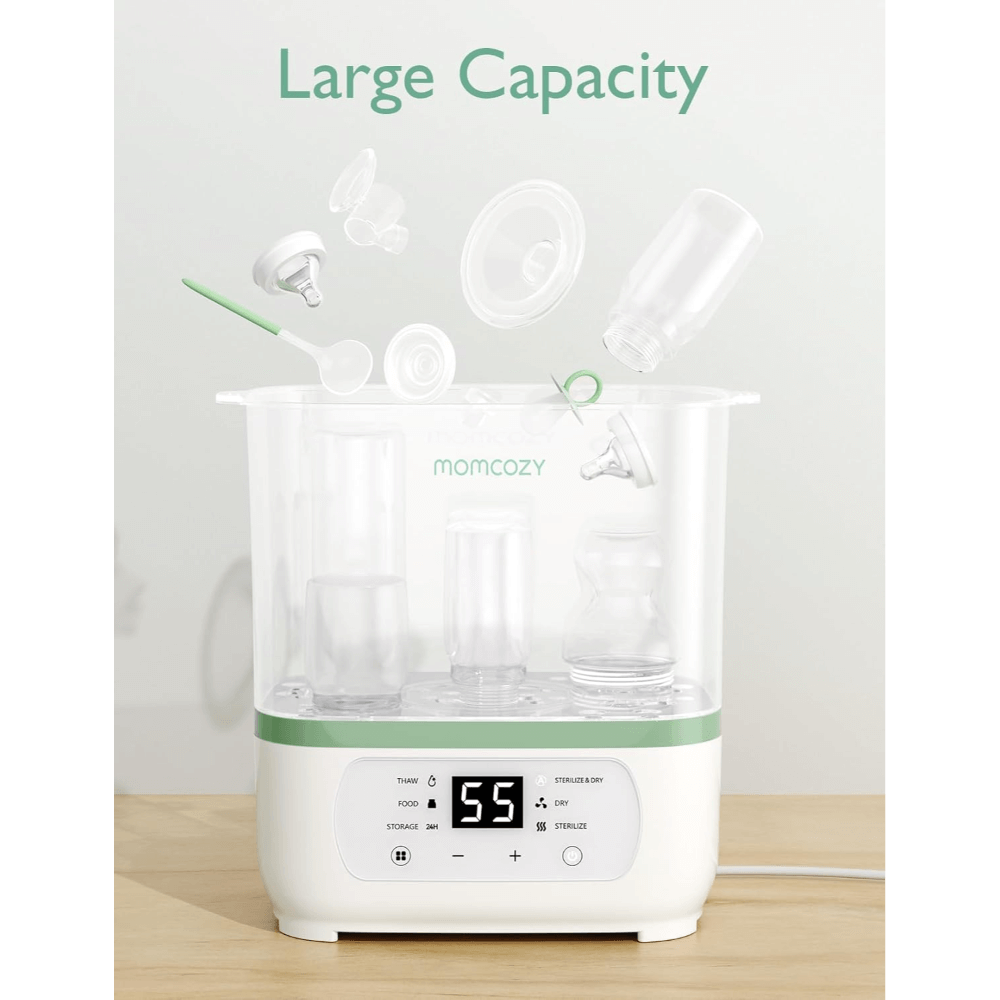 Momcozy Sterilizers & Warmer 8 in 1 Sterilizer and Dryer - White