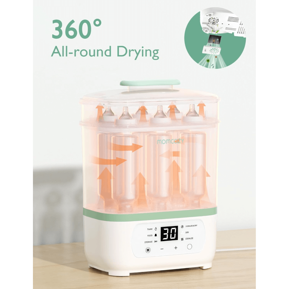 Momcozy Sterilizers & Warmer 8 in 1 Sterilizer and Dryer - White