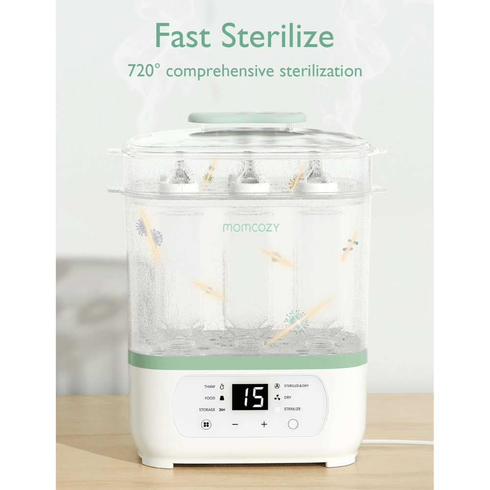Momcozy Sterilizers & Warmer 8 in 1 Sterilizer and Dryer - White