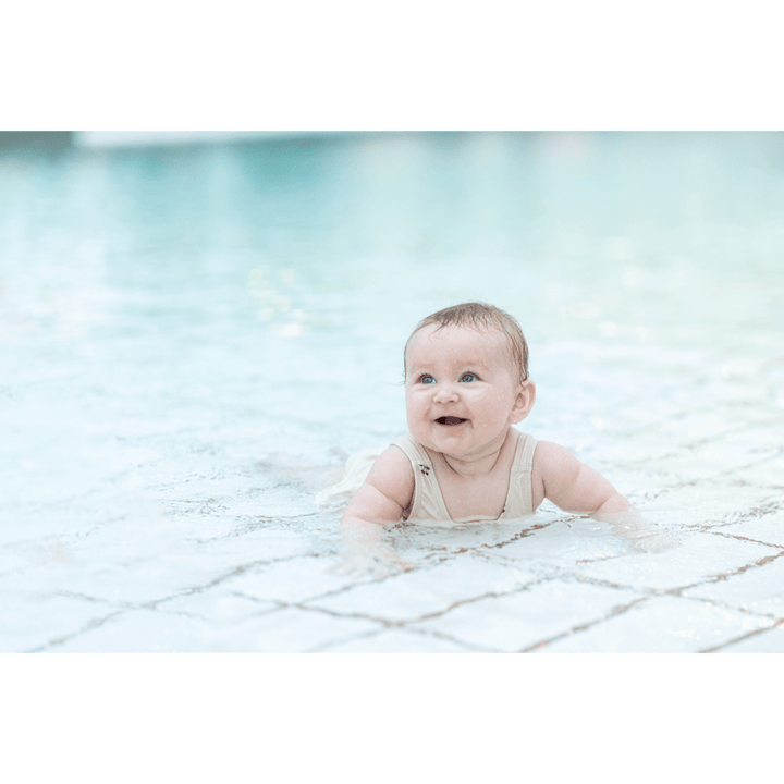 Bambo Nature Premium Disposable Swim Diaper Pants - Double Leak Barriers, Soft 360° Elastic Fit, Chemical Free & Leakproof Pool Diapers For Babies, Waterproof Toddler Swimming Swimsuit, Kids 7-12 kgs, 12 Count