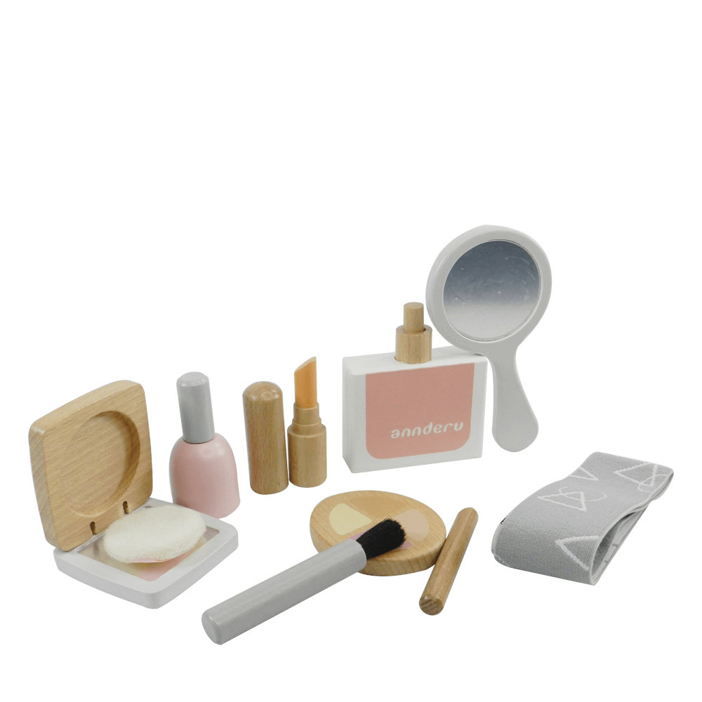 Playbox Glam it Up - Wooden Makeup Set - 10 Pcs