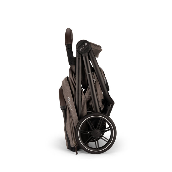 Nuna TRVL LX Cabin Friendly Baby Stroller & Pipa Urbn Car Seat Travel System - Stroller Features (One Hand Fold, Upto 22 Kg)-Car Seat Features (Baseless ISOFIX, Side Impact Protection, Upto 13 Kg)-Cedar