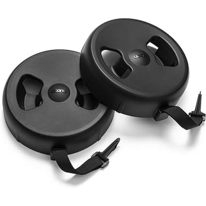 Doona™ Wheel Covers - Black Pushchair Wheel Protectors for preventing soiling of car upholstery