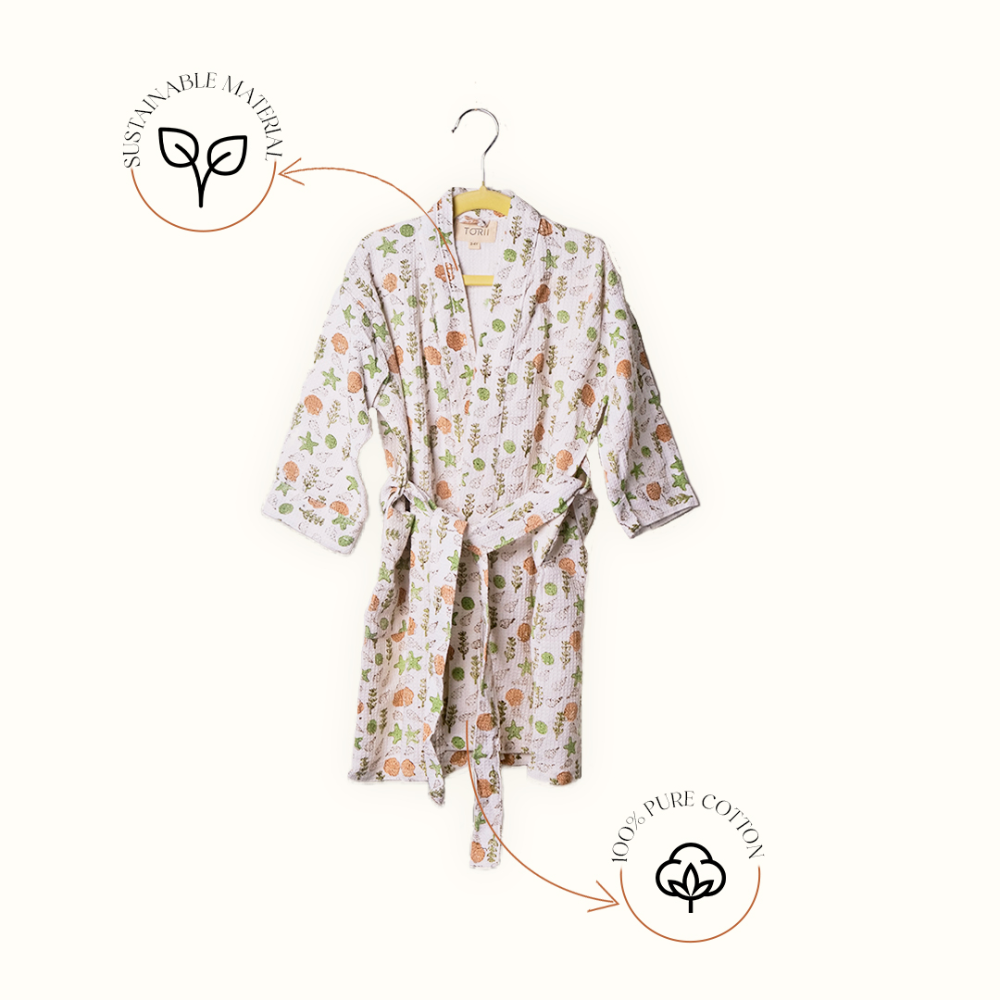 Torii Sea Shells Bathrobe