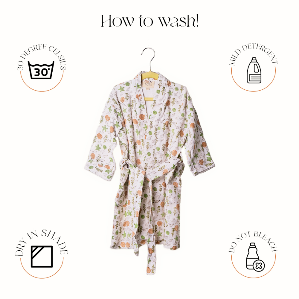 Torii Sea Shells Bathrobe