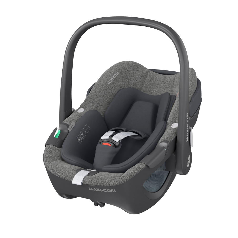 Maxi-Cosi Pebble 360 Newborn Car Seat, Rear Facing, Side Impact Protection with 3-Point Harness, Newborn Inlay Included, Clima Flow Panels, Travel Friendly, Up to 13Kgs, Birth-15 Months, Grey
