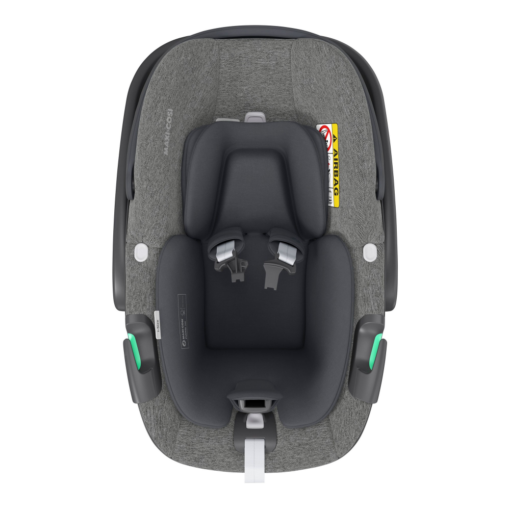 Maxi-Cosi Pebble 360 Newborn Car Seat, Rear Facing, Side Impact Protection with 3-Point Harness, Newborn Inlay Included, Clima Flow Panels, Travel Friendly, Up to 13Kgs, Birth-15 Months, Grey