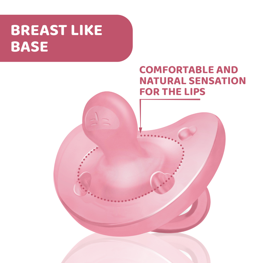 Chicco Soother Physio Soft Pink 6 - 16 months 2 Pc