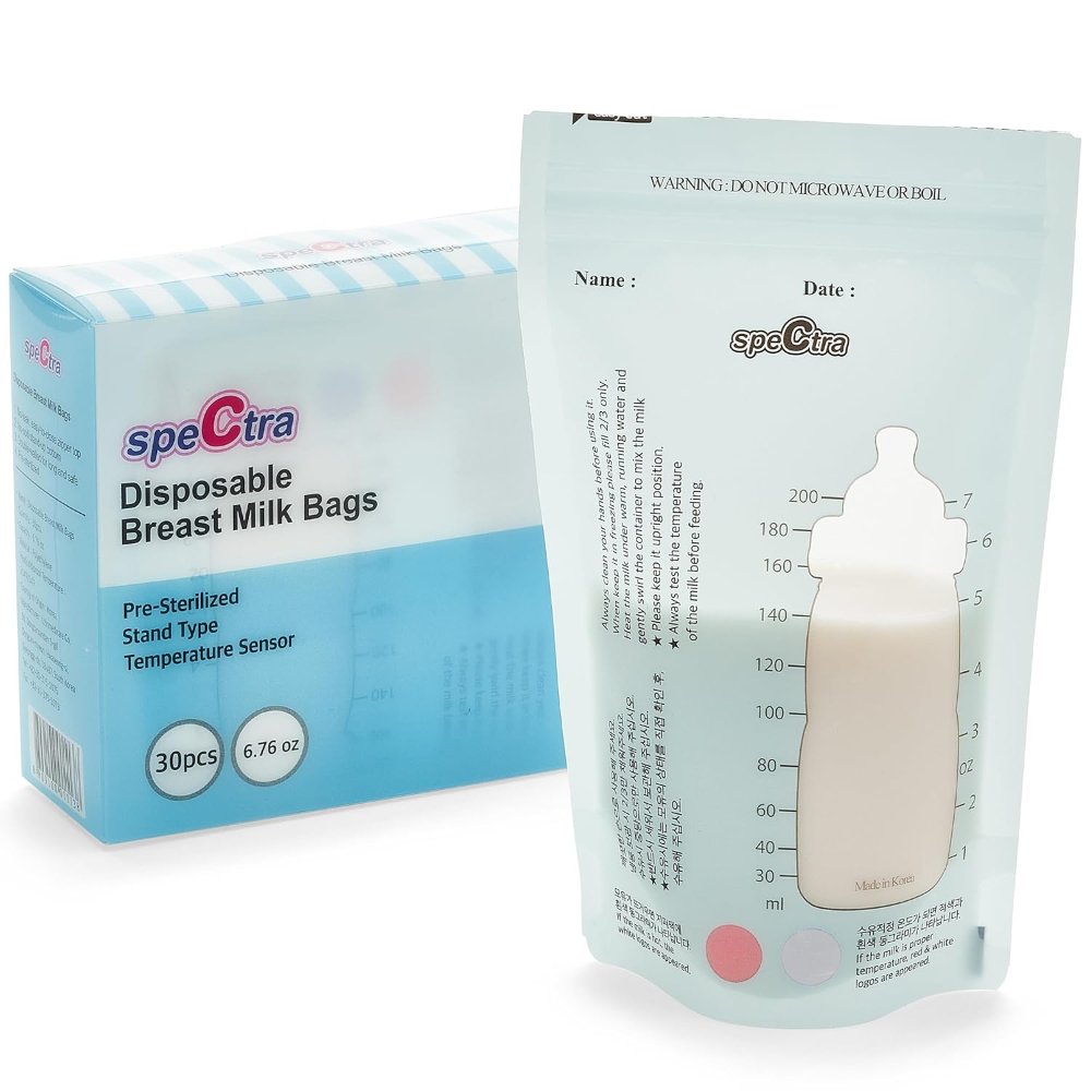 Spectra Disposable Easy Milk Storage Bags, 200 ml - 30 pcs