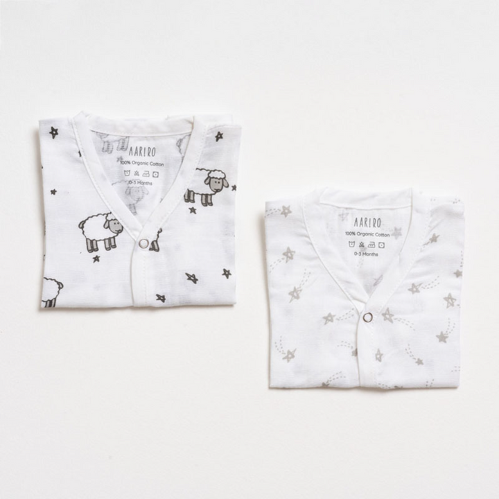 Aariro Muslin Jhabla Set - 2 Pieces