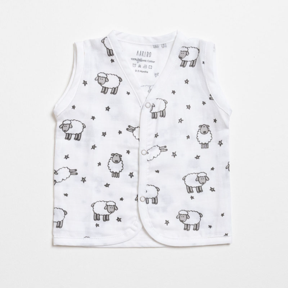 Aariro Muslin Jhabla Set - 2 Pieces