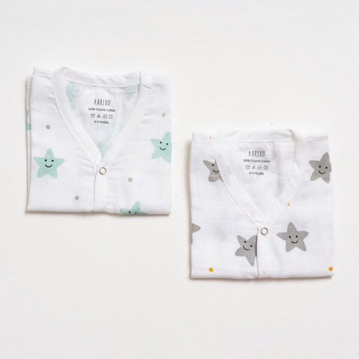 Aariro Muslin Jhabla Set - 2 Pieces