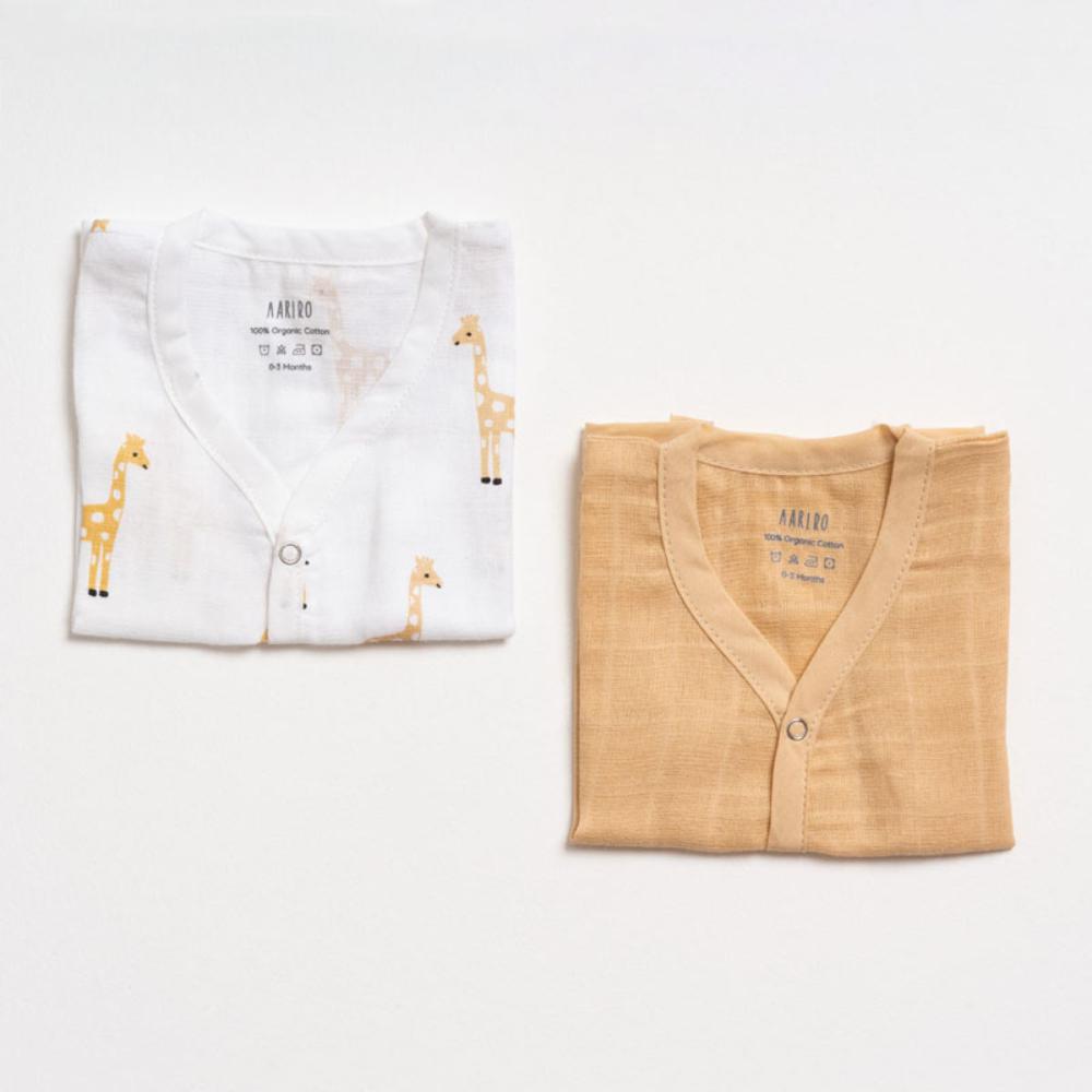 Aariro Muslin Jhabla Set - 2 Pieces