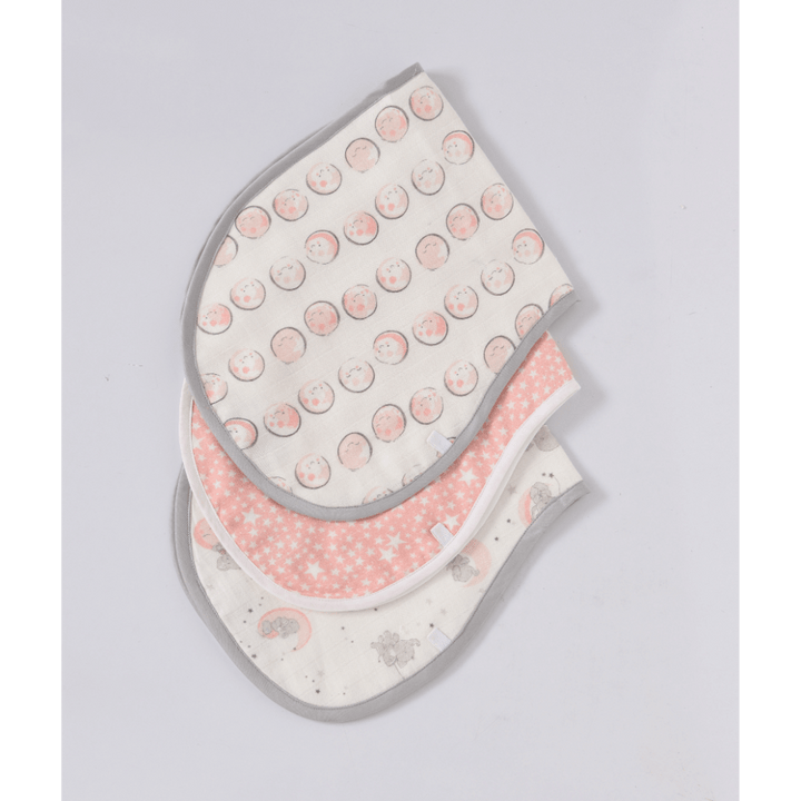 Annasimona Kids Playful Friends Burp Cloths (Set of Three)