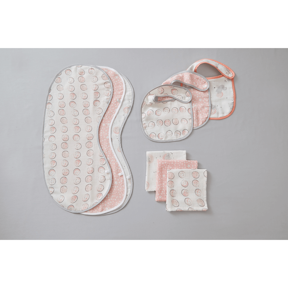 Annasimona Kids Playful Friends Burp Cloths (Set of Three)