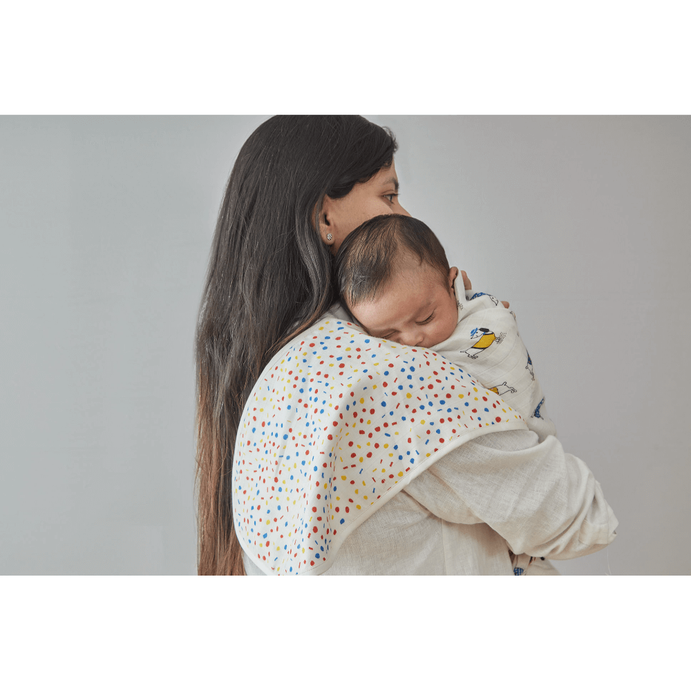 Annasimona Kids Playful Friends Burp Cloths (Set of Three)