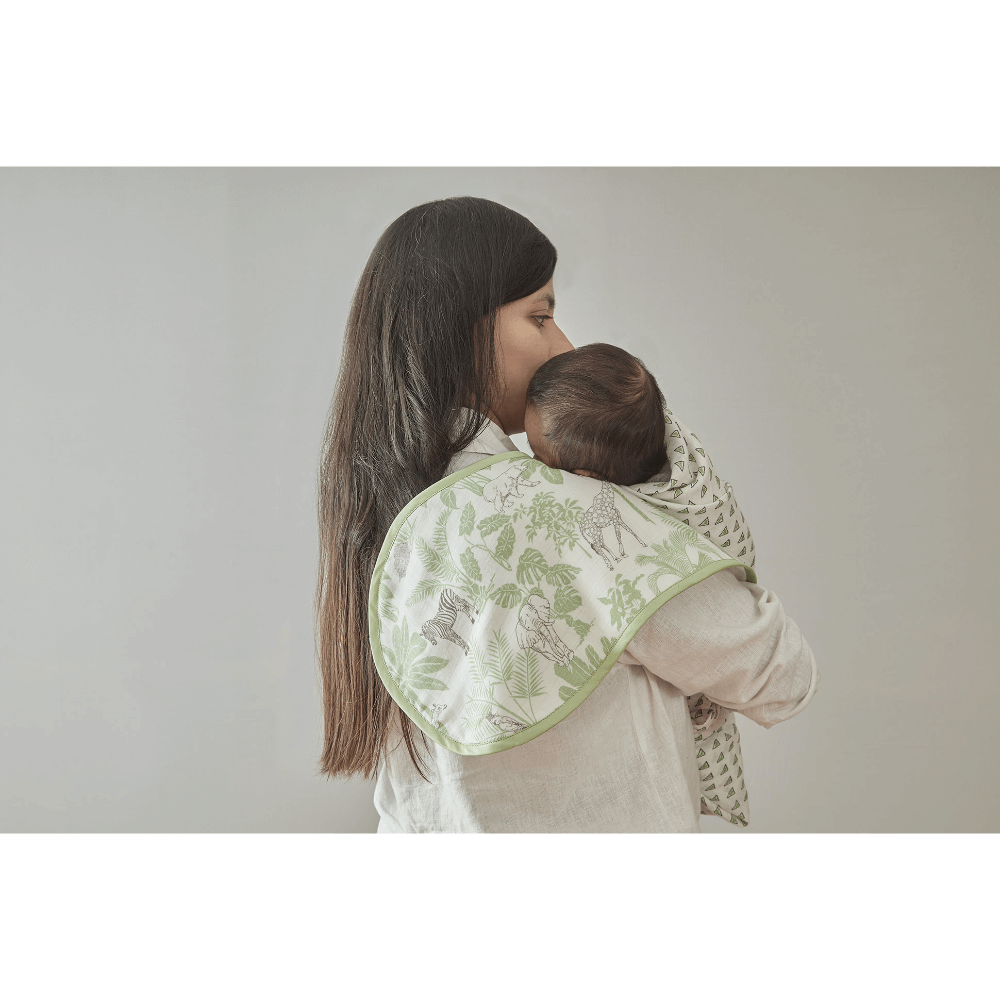 Annasimona Kids Playful Friends Burp Cloths (Set of Three)