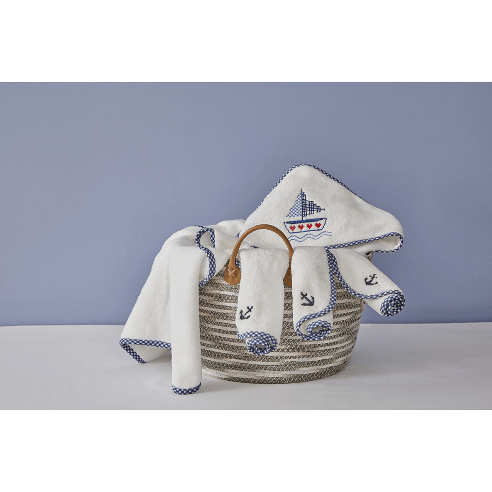 Annasimona Kids Adventure & Travel Collection of Cotton Hooded Towel