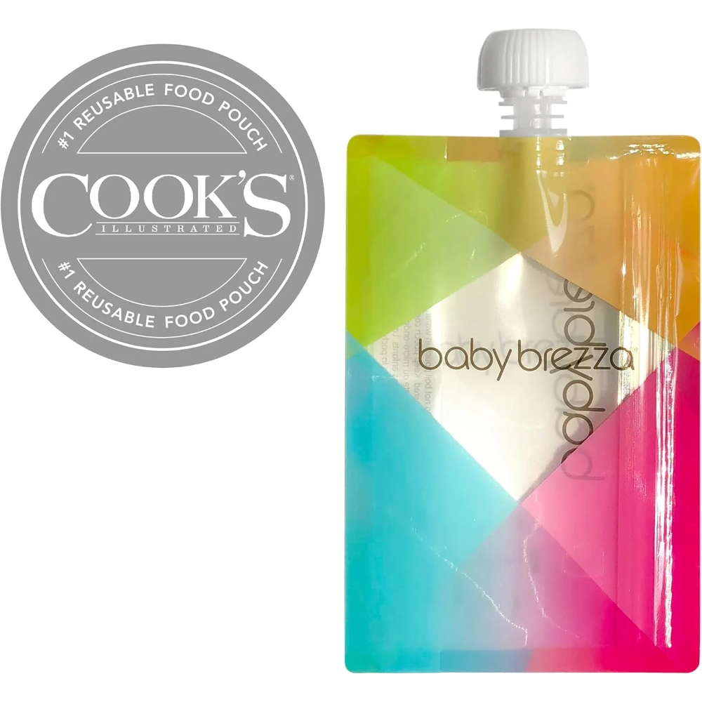 Baby Brezza Usable Baby Food Pouches - Pack of 10 Multicolor