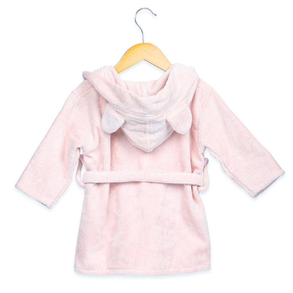 Masilo Hooded Personalised Baby Robe - Pink