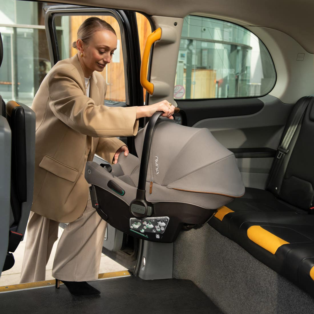 Nuna TRIV Next Baby Stroller & Pipa Urbn Car Seat Travel System- Features (One Hand Fold, Upto 22 Kg)-Car Seat Features (Baseless ISOFIX, Side Impact Protection, Upto 13 Kg)-Granite